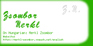 zsombor merkl business card